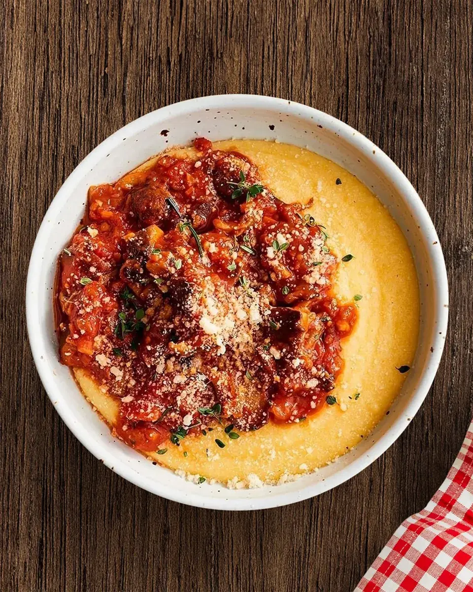 Polenta con estofado